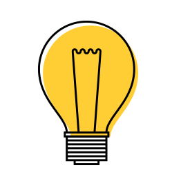 Light bulb icon from patent advice page