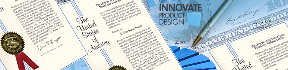 Innovate Design and US Patent Office mash up banner